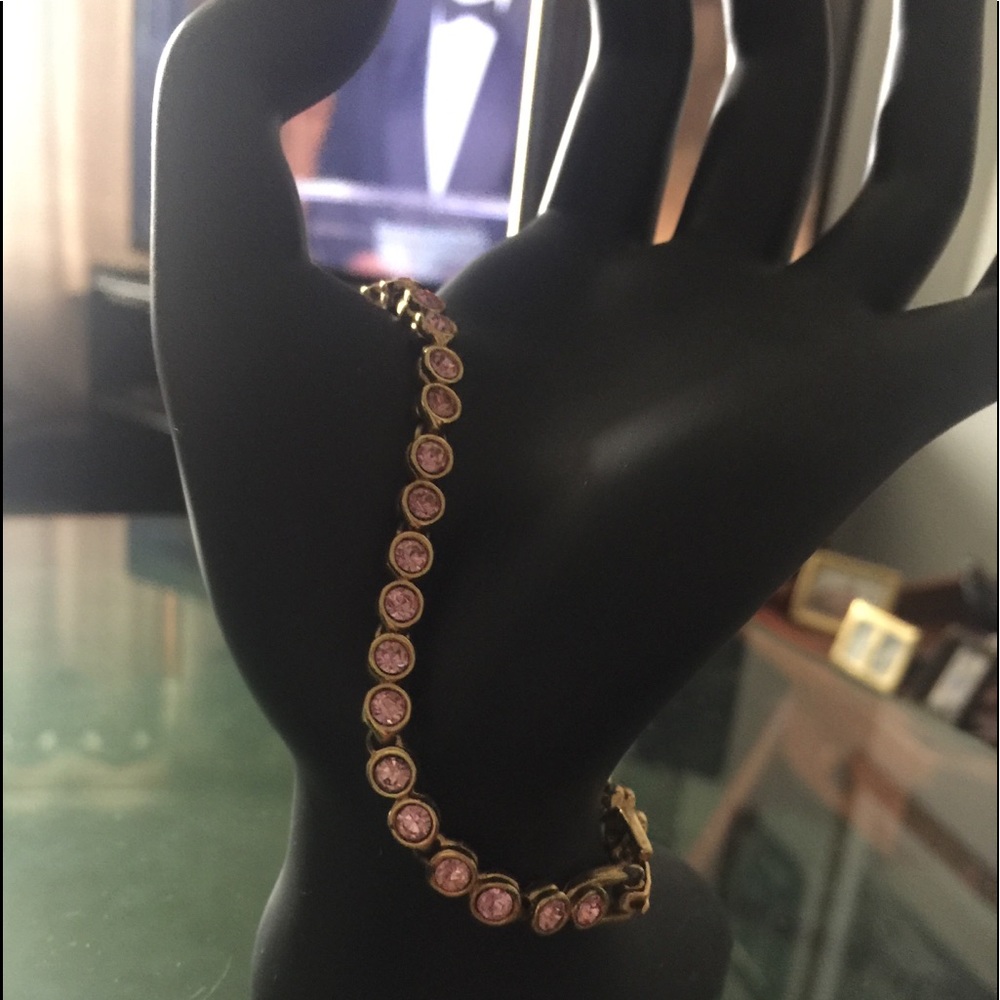 Pink and gold bracelet